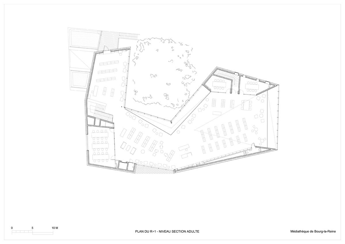 pascale guedot architecte mediatheque media library in bourg-la-reine designboom