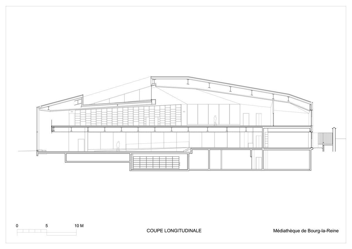 pascale guedot architecte mediatheque media library in bourg-la-reine designboom