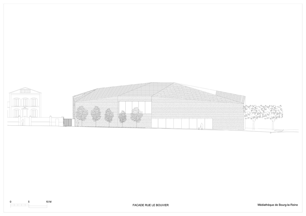 pascale guedot architecte mediatheque media library in bourg-la-reine designboom