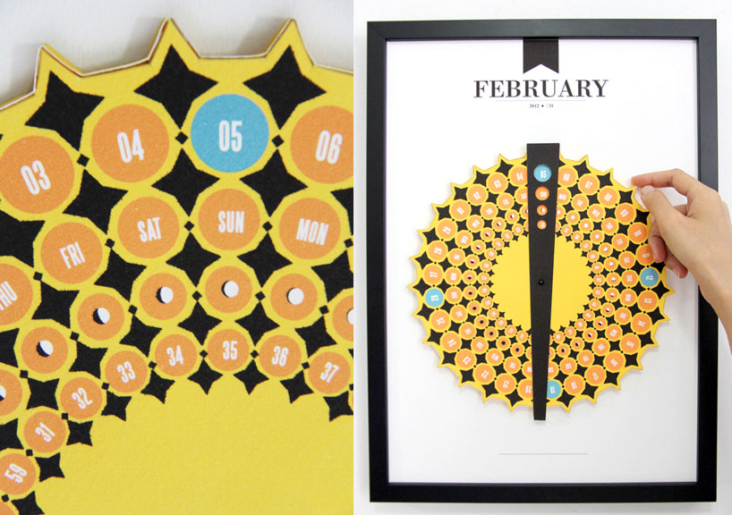 pattern matters popup, pullout calendars made from paper