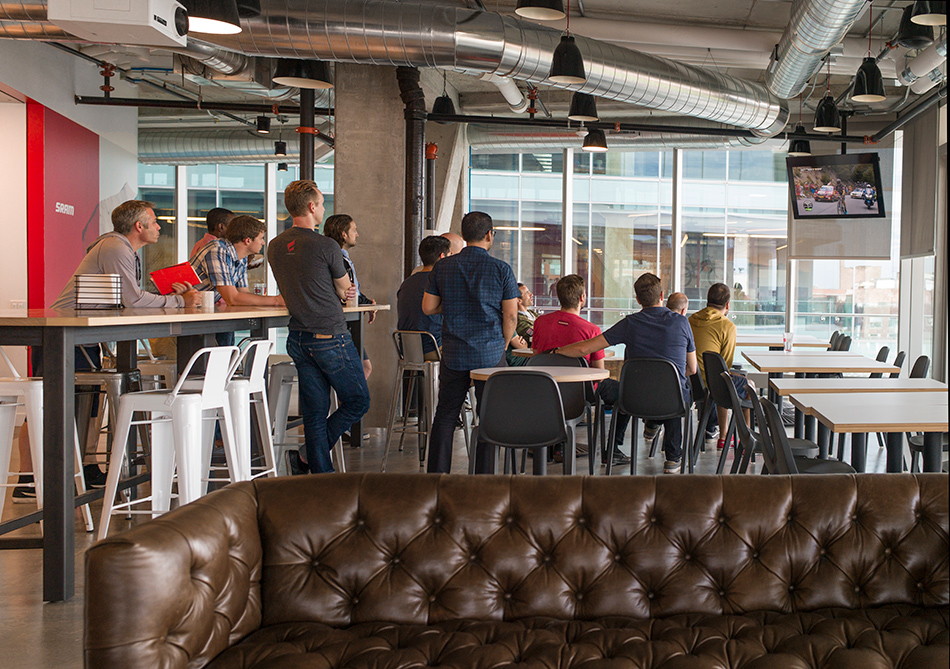 perkins will sram office bicycle component manufacturer chicago designboom