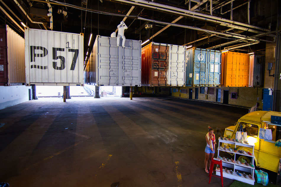 pier 57 magic carpet shipping container installation