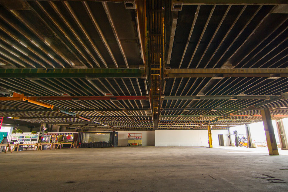 pier 57 magic carpet shipping container installation