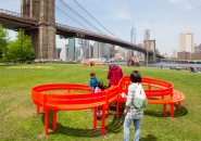 jeppe hein asks brooklyn installation visitors to please touch the art