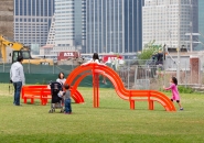 jeppe hein asks brooklyn installation visitors to please touch the art