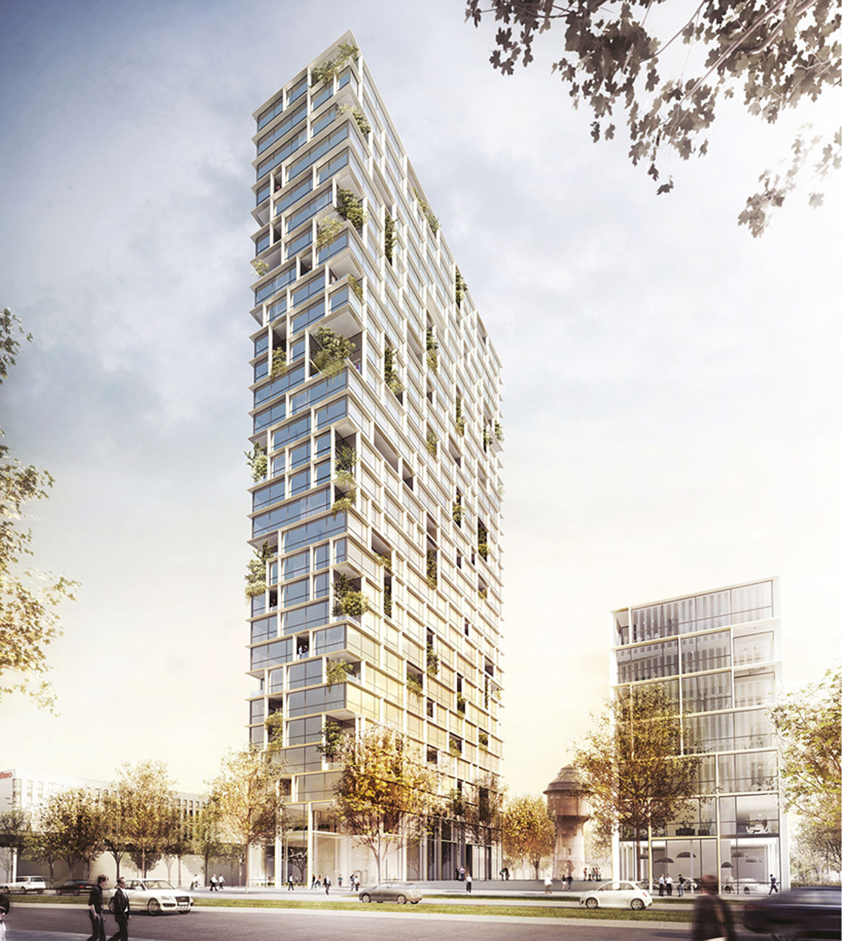 grüntuch ernst architekten's layered scheme wins porsche residential ...