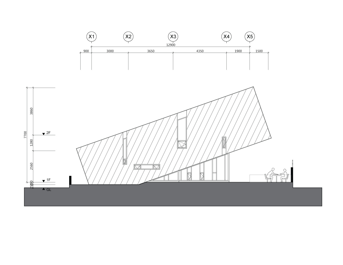 PRAUD leaning house chungpyong korea designboom