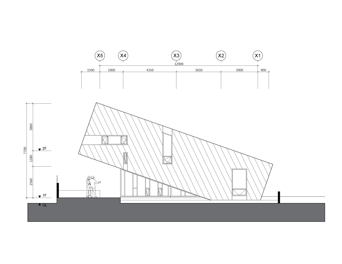 PRAUD leaning house chungpyong korea designboom