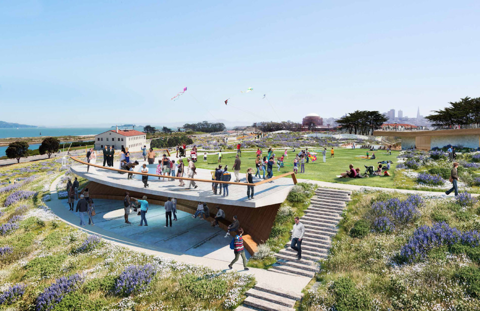 new presidio parklands competition san francisco designboom