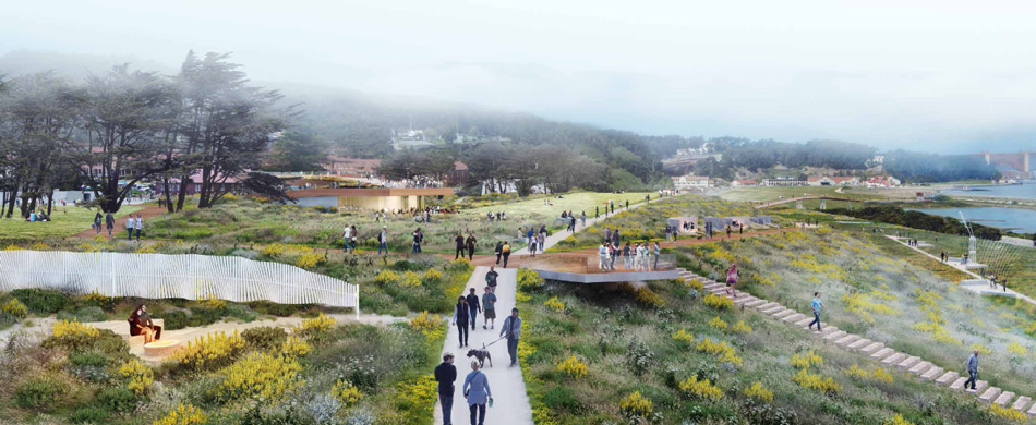 new presidio parklands competition san francisco designboom