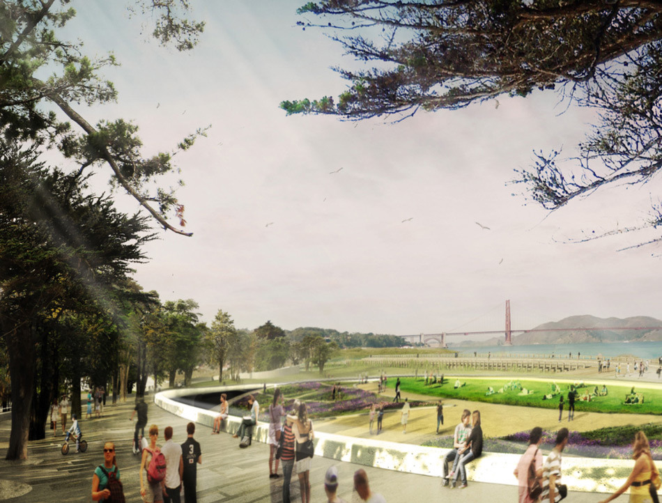 new presidio parklands competition san francisco designboom