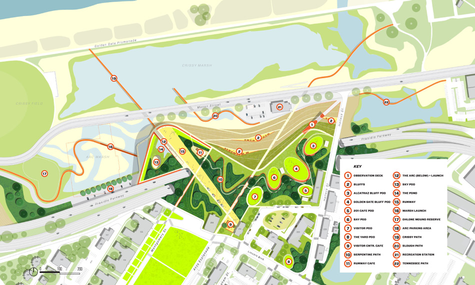 new presidio parklands competition san francisco designboom