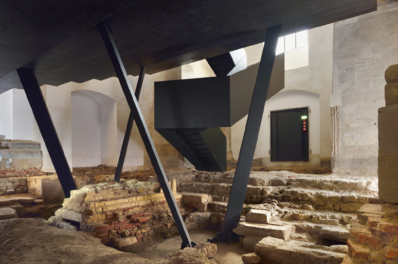 ptuj monastery turned performance center by enota