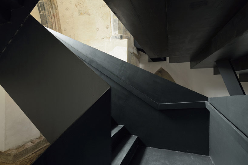 ptuj monastery turned performance center by enota