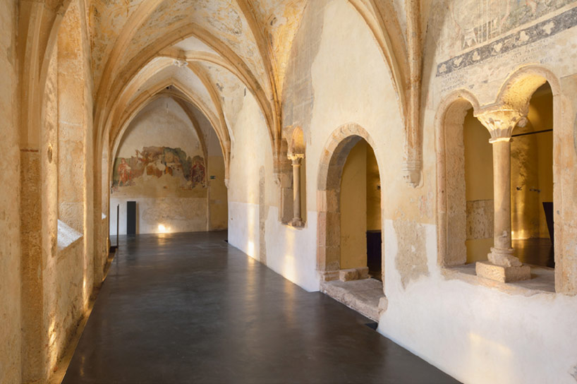 ptuj monastery turned performance center by enota