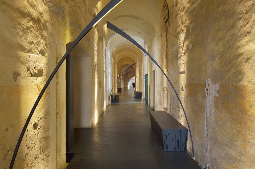 ptuj monastery turned performance center by enota