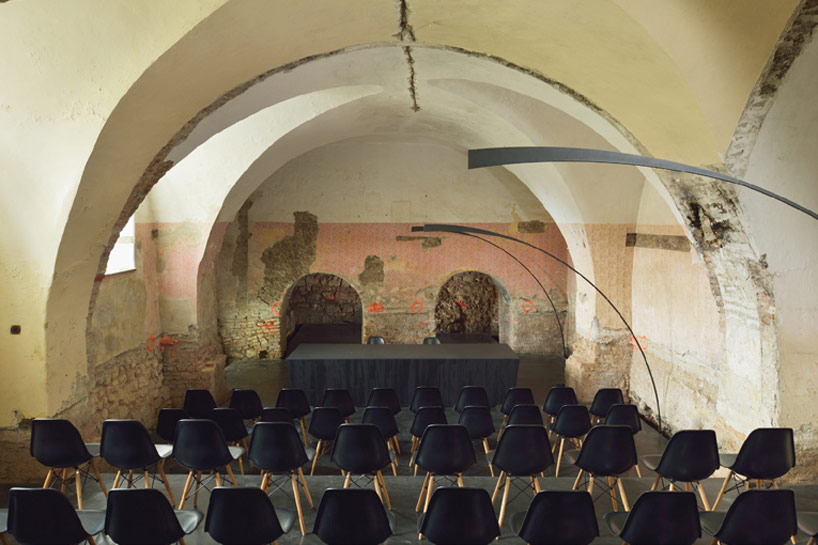 ptuj monastery turned performance center by enota