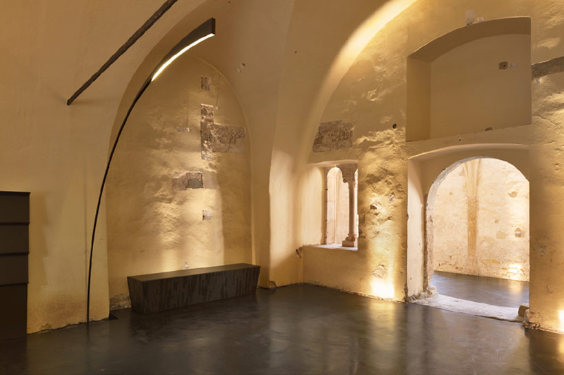 ptuj monastery turned performance center by enota