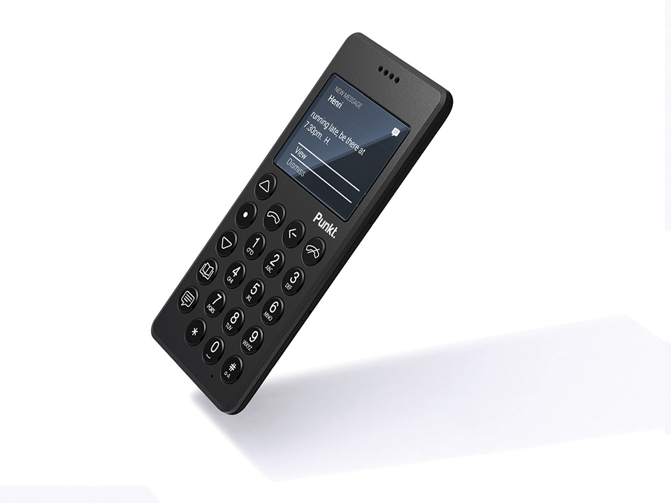 Punkt. MP01: a basic internet free mobile phone by Jasper Morrison.