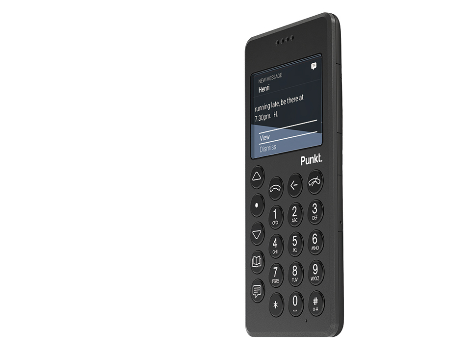 Punkt. MP01: a basic internet free mobile phone by Jasper Morrison.