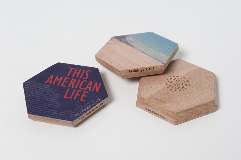 qleek digital wooden blocks share music, podcasts and playlists