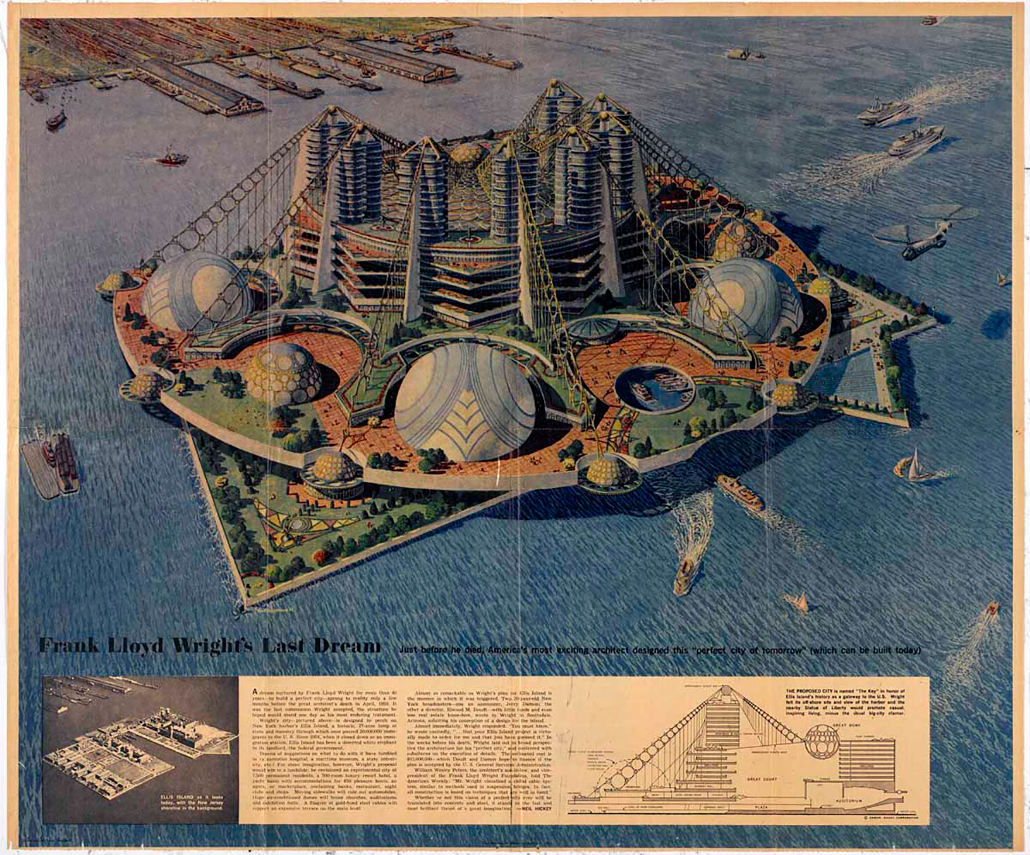 Frank-Lloyd-Wright,-Key-Plan-for-Ellis-Island