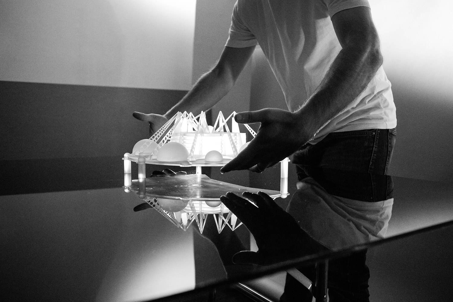 Frank-Lloyd-Wright-and-Taliesin-Associated-Architects,-Key-Plan-for-Ellis-Island,-1959.-3D-model,-15in-x-8in-x-6in.-Courtesy-Columbia-University-GSAPP-(2)