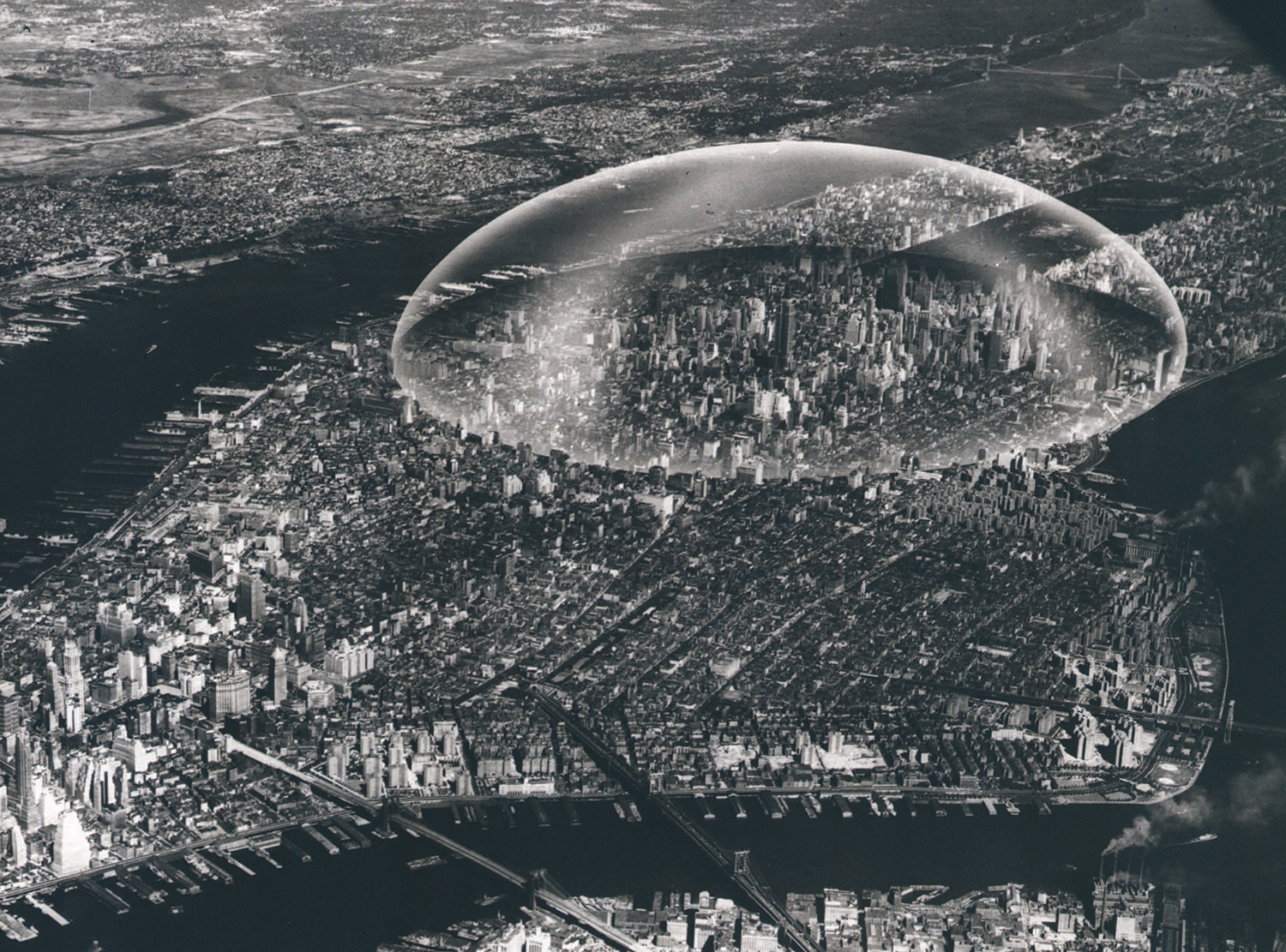 R.-Buckminster-Fuller,-Dome-Over-Manhattan
