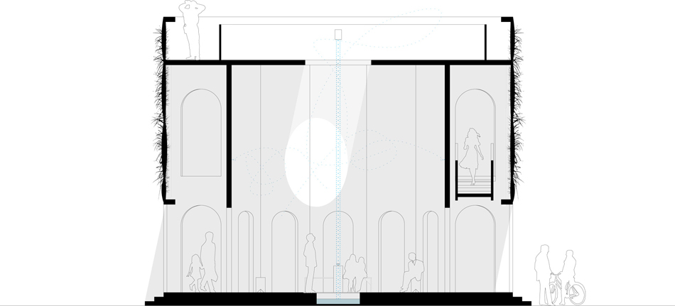 raumlabor fountain house montreal canada designboom