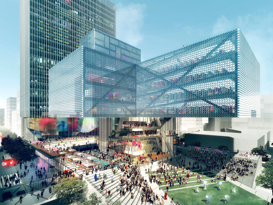 REX calgary new central library canada designboom