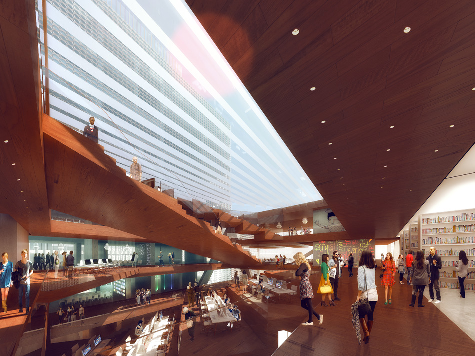 REX calgary new central library canada designboom