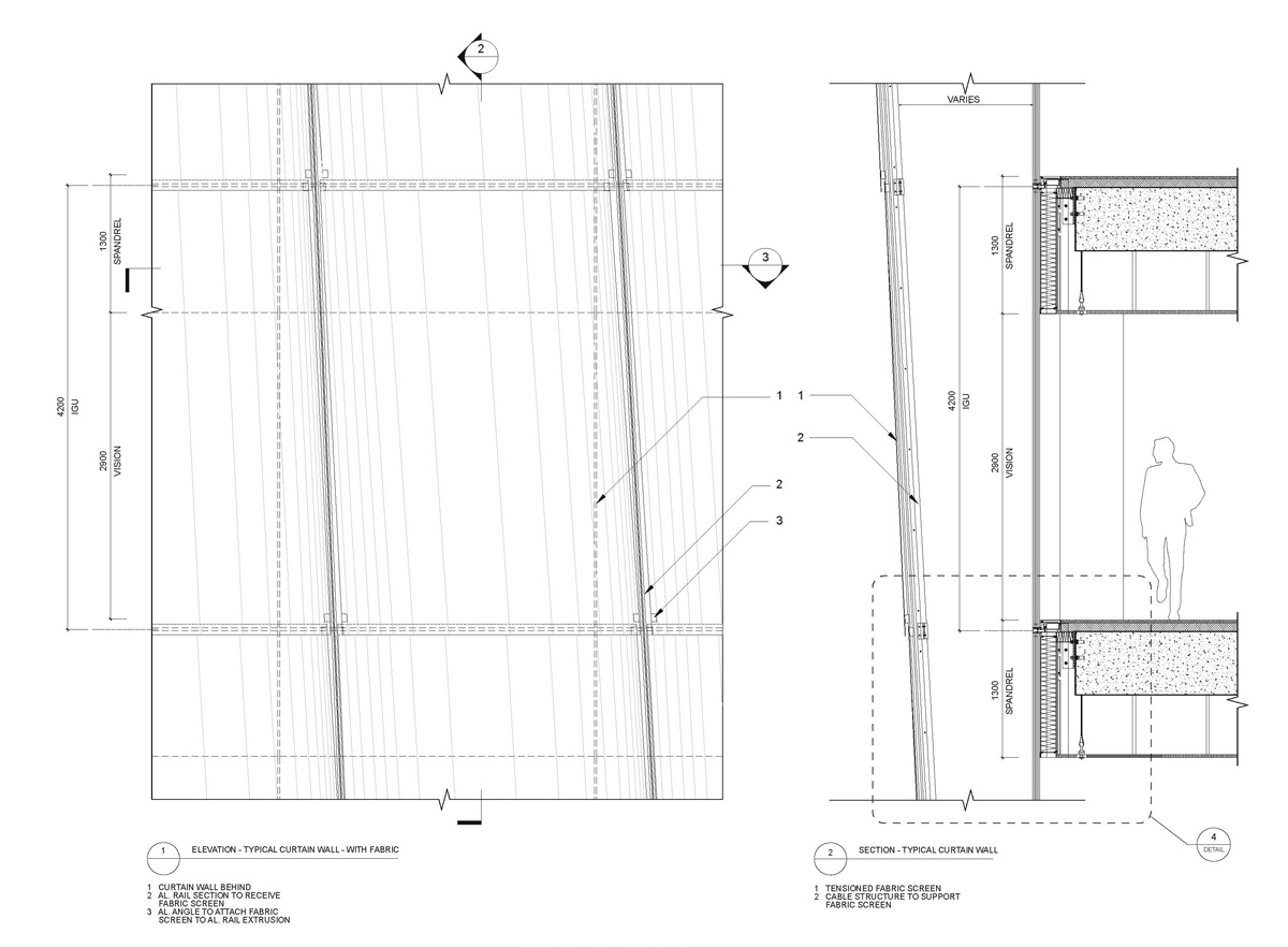 REX wraps equator tower in fully retractable brise-soleil designboom