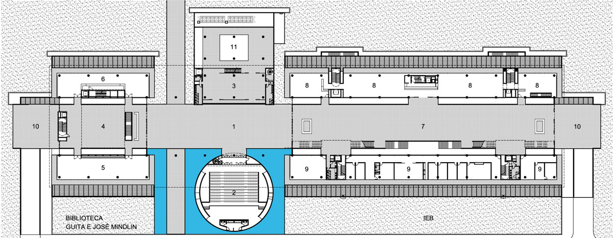 rodrigo mindlin loeb arquitetura: brasiliana library at USP campus