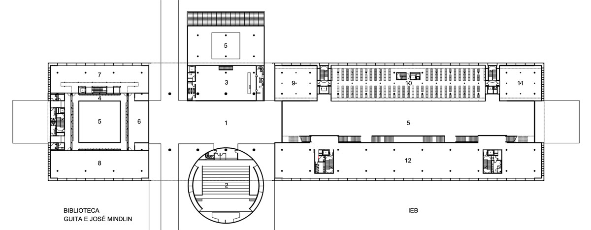 rodrigo mindlin loeb arquitetura: brasiliana library at USP campus