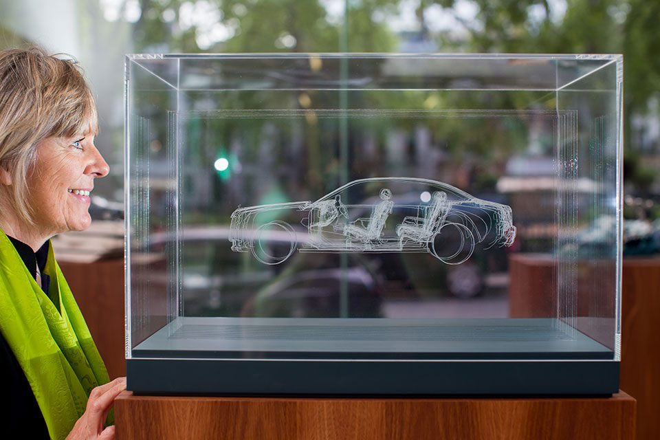 angela palmer and her model