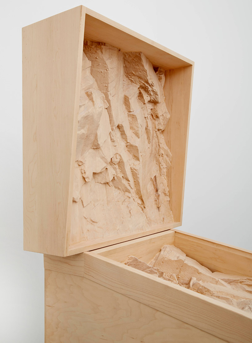 roxy paine carves life-sized airport security checkpoint from wood