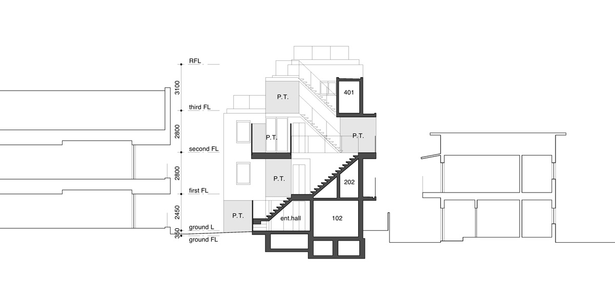 salhaus apartment in nishiazabu japan designboom
