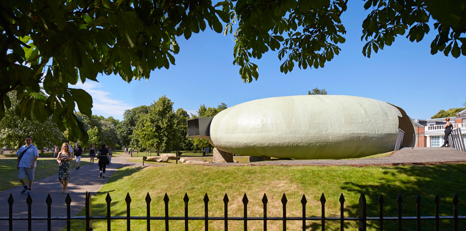 smiljan radic\'s serpentine pavilion photographed by hufton + crow designboom