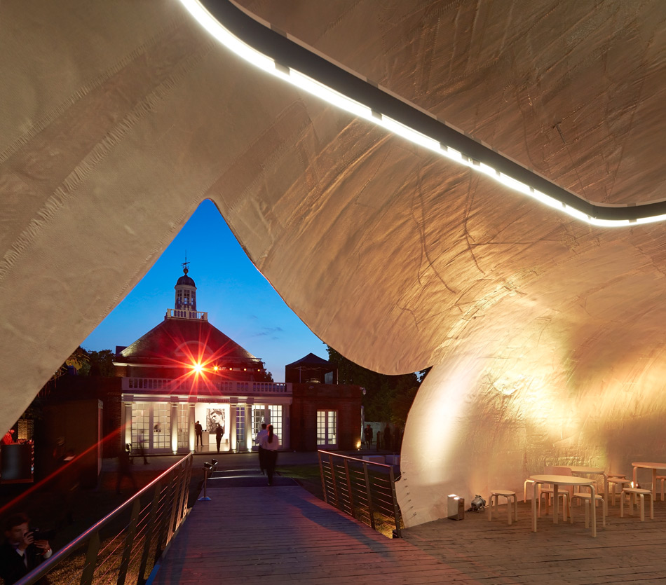 smiljan radic\'s serpentine pavilion photographed by hufton + crow designboom