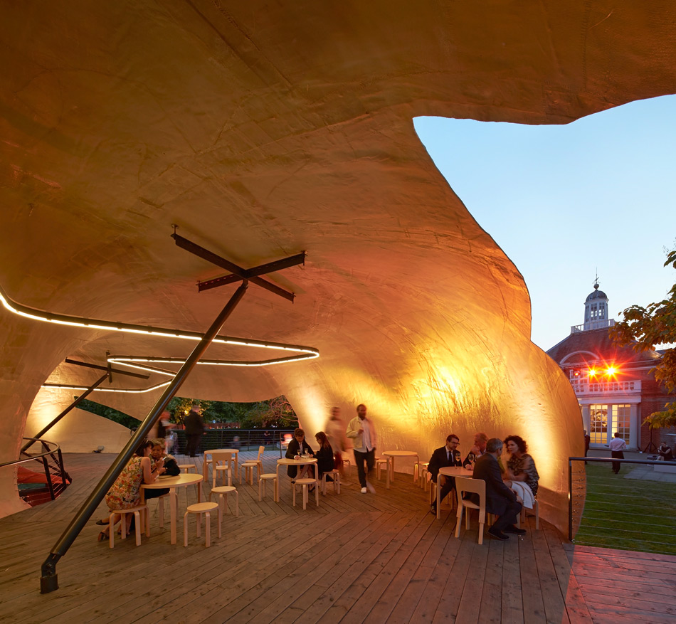 smiljan radic\'s serpentine pavilion photographed by hufton + crow designboom