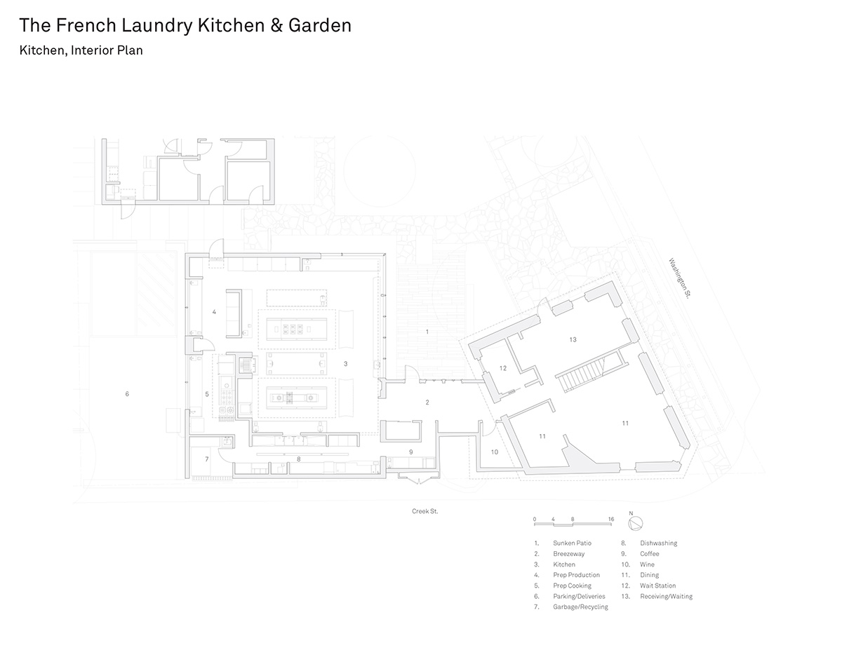 snøhetta expands the kitchen and courtyard of a michelin star restaurant in california designboom