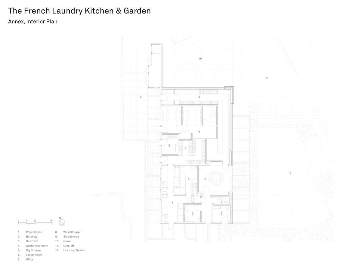snøhetta expands the kitchen and courtyard of a michelin star restaurant in california designboom
