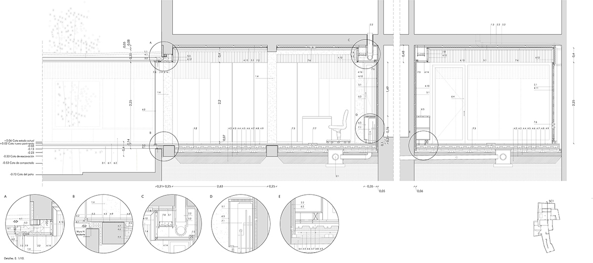 C:UsersElenaDropbox17-OFICINAS LUCANO�2. PROYECTO DE EJECUCIÓN DE OFICINAS4. ACTUALIZACIÓN ABRIL16. SC01 SECCIÓN CONSTRUCTIVA Model (