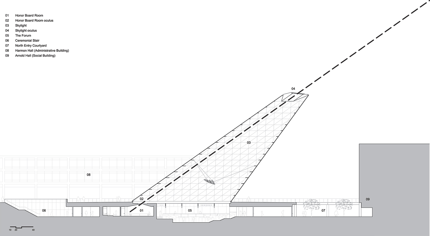 SOM US air force academy center for character and leadership development colorado springs designboom
