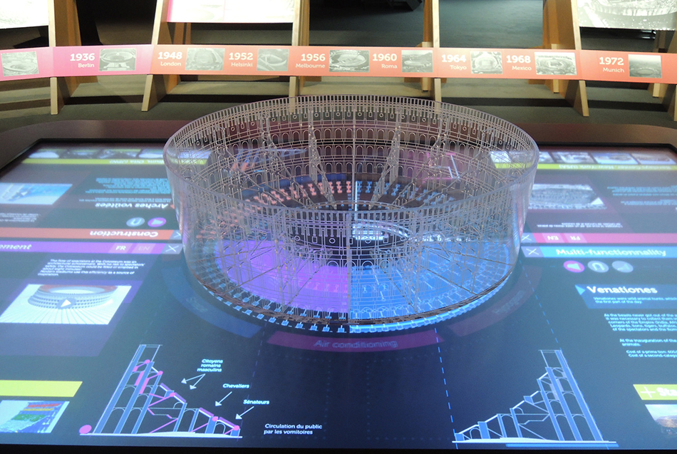 stadiums past and present, an exhibition at the olympic museum in lausanne