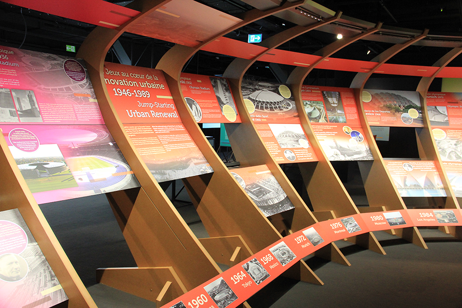 stadiums past and present, an exhibition at the olympic museum in lausanne