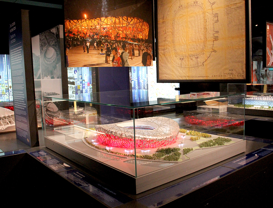 stadiums past and present, an exhibition at the olympic museum in lausanne