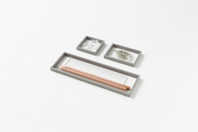stationery by nendo for by | n features cubic rubber-band