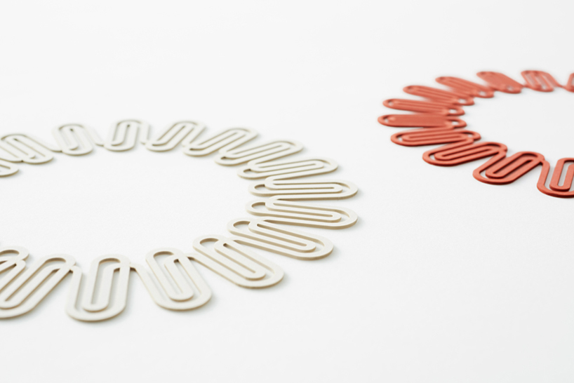 stationery by nendo for by | n features cubic rubber-band