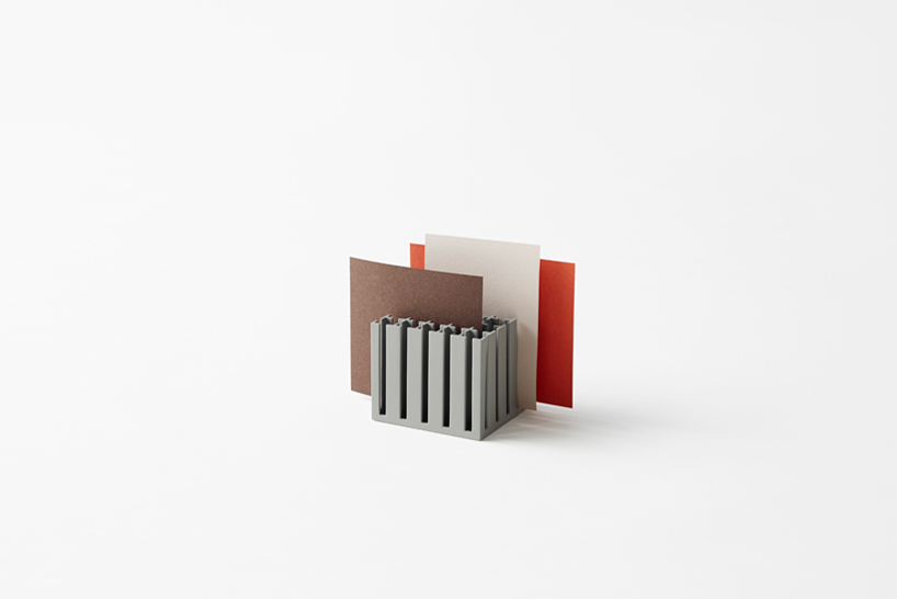 stationery by nendo for by | n features cubic rubber-band